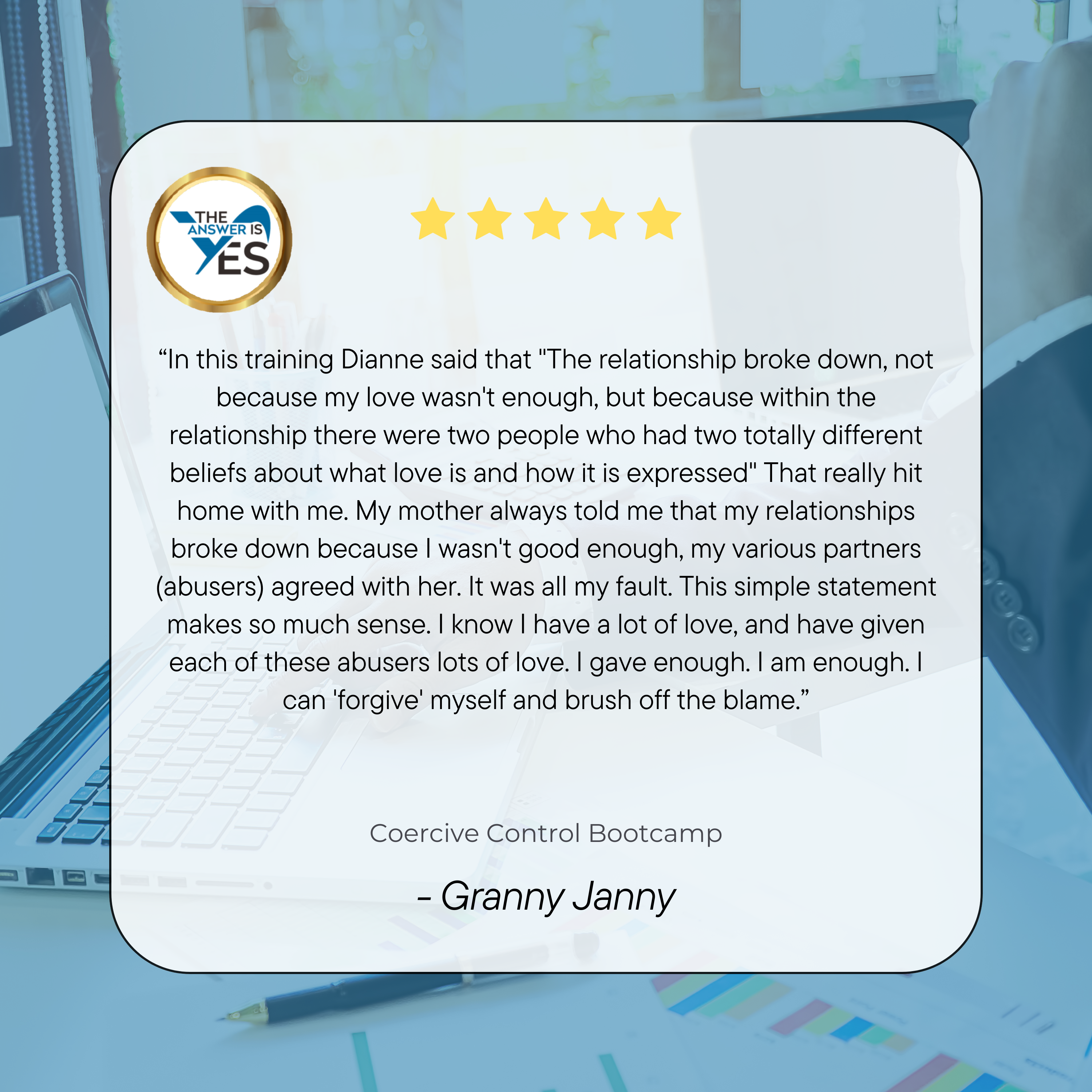 Testimonials Granny Janny